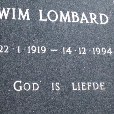 LOMBARD Wim 1919-1994