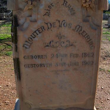 MEIRING Wouter de Vos 1862-1902