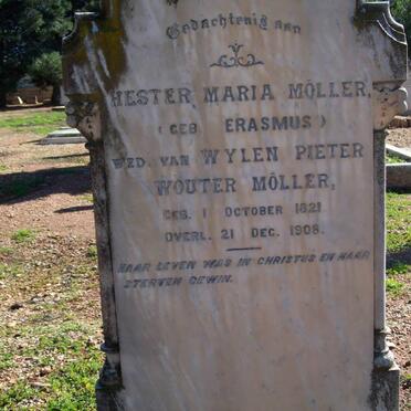MOLLER Hester Maria nee ERASMUS 1821-1908