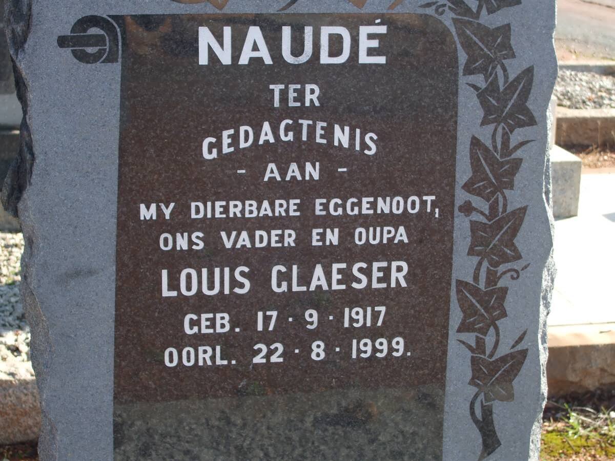 NAUDE Louis Gleaser 1917-1999