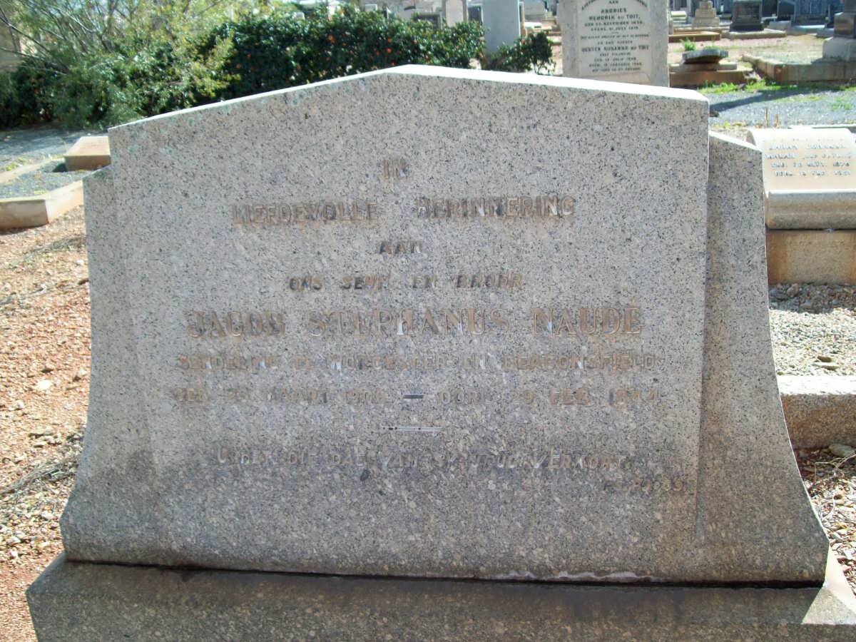 NAUDE Jacob Stephanus 1906-1944