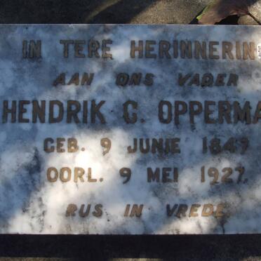 OPPERMAN Hendrik C. 1847-1927