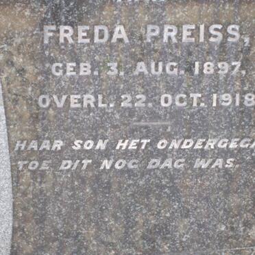 PREISS Freda 1897-1918