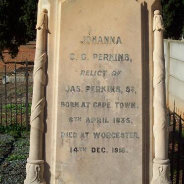 PERKINS Johanna C.G. 1835-1918