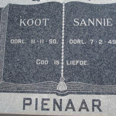 PIENAAR Koot -1950 &amp; Sannie -1949