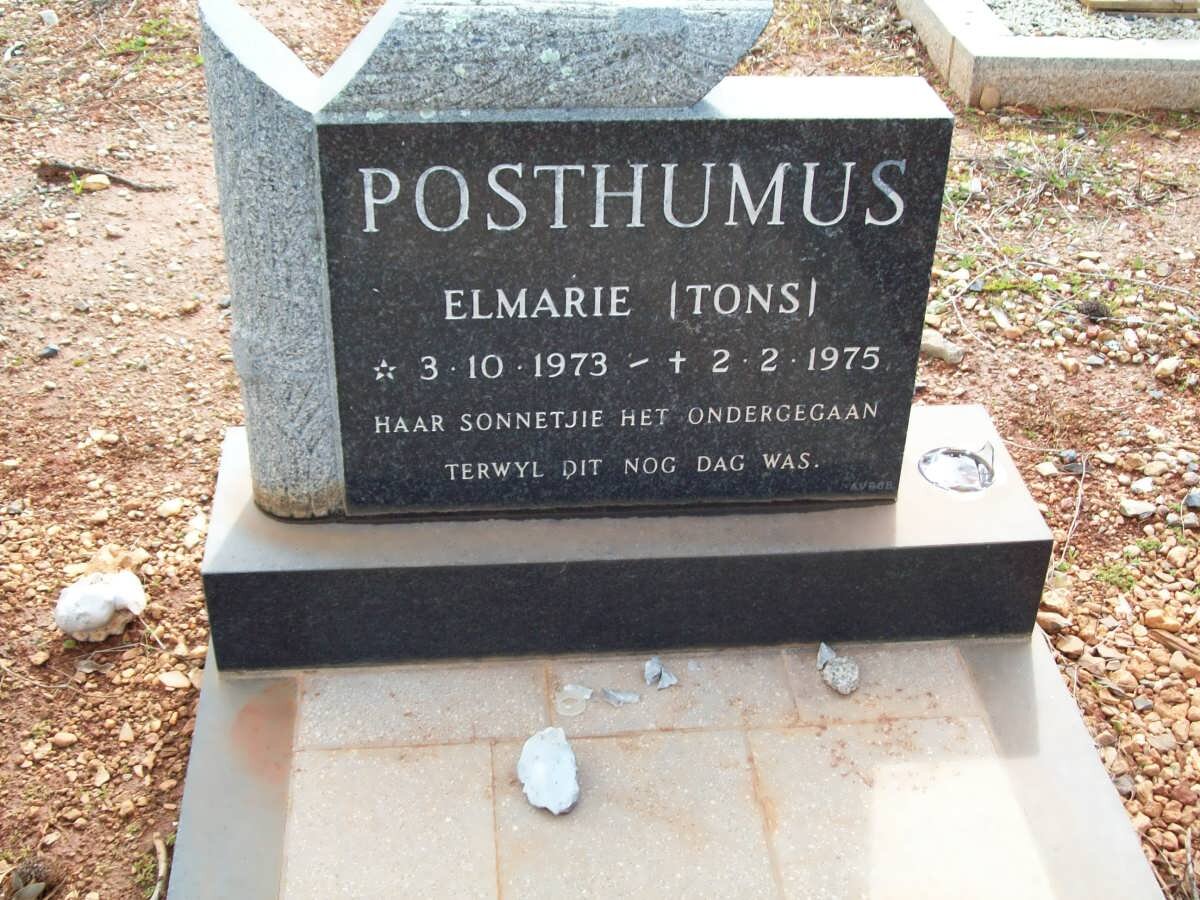 POSTHUMUS Elmarie 1973-1975