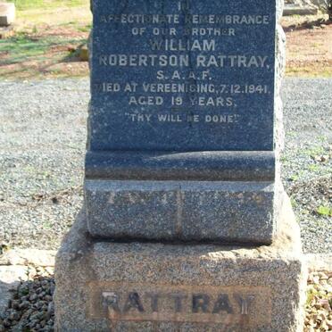 RATTRAY William Robertson -1941