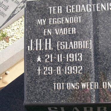 SLABBERT J.H.H. 1913-1992