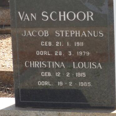 SCHOOR Jacob Stephanus, van 1911-1979 &amp; Christina Louisa 1915-1985
