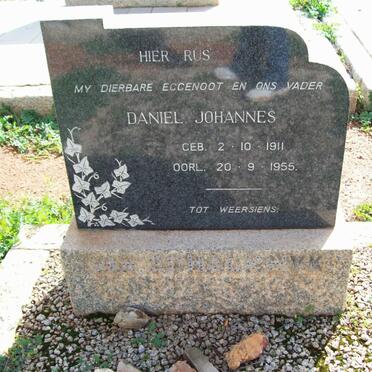 SCHALKWYK Daniel Johannes, van 1911-1955