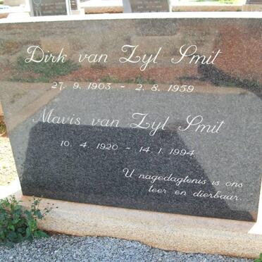 SMIT Dirk, van Zyl 1903-1959 &amp; Mavis 1920-1994