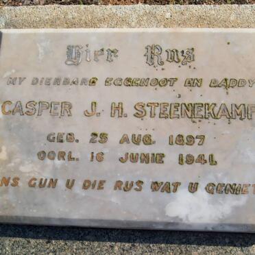 STEENEKAMP Casper J.H. 1897-1941