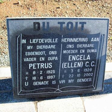 TOIT Petrus, du 1925-1997 &amp; Engela C.C. 1928-2002