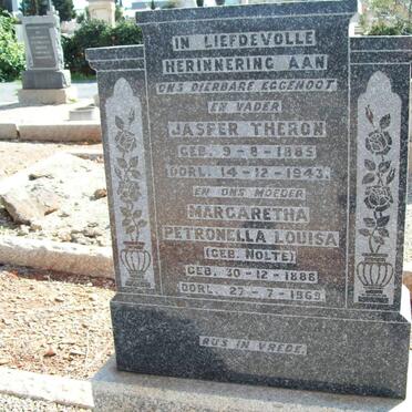 THERON Jasper 1885-1943 &amp; Margaretha Petronella Louisa NOLTE 1886-1969