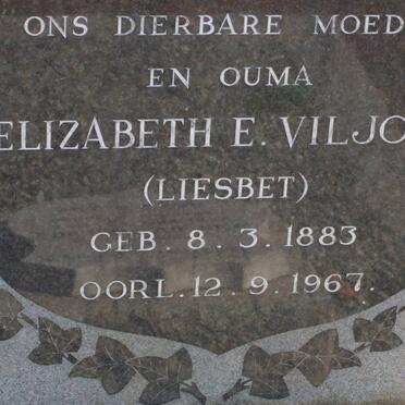 VILJOEN Elizabeth E. 1883-1967