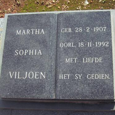 VILJOEN Martha Sophia 1907-1992