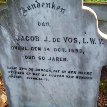 VOS Jacob J., de -1893