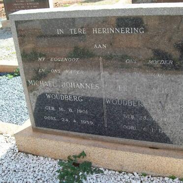WOUDBERG Michael Johannes 1901-1959 &amp; Ellen  Alice HUDSON 190?-1989