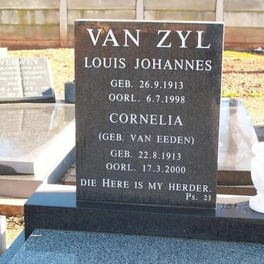 ZYL Louis Johannes, van 1913-1998 &amp; Cornelia VAN EEDEN 1913-2000