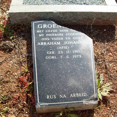 ? GROEN Abraham Johannes 1917-1979