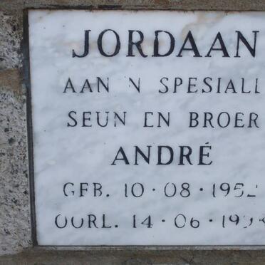 JORDAAN André 1952-1990?
