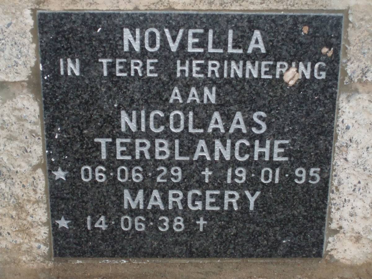 NOVELLA Nicolaas Terblanche 1929-1995 &amp; Magery 1938-