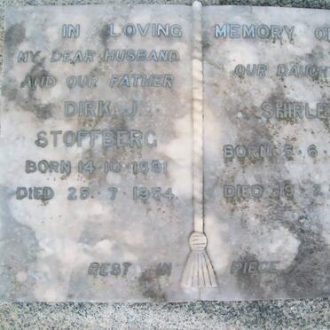 STOFFBERG Dirk J. 1891-1954 :: STOFFBERG Shirley 1944-1955