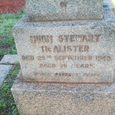 McALLISTER Hugh Stewart -1945