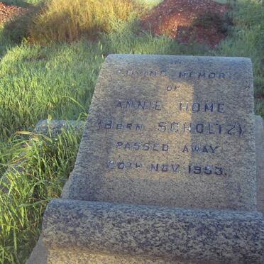 HOME Annie nee SCHOLTZ -1953