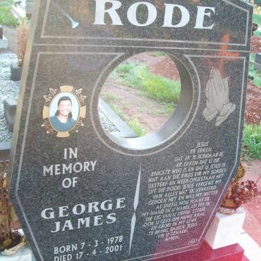 RODE George JAmes 1978-2001