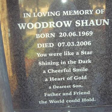 DANIELS Woodrow Shaun 1969-2002