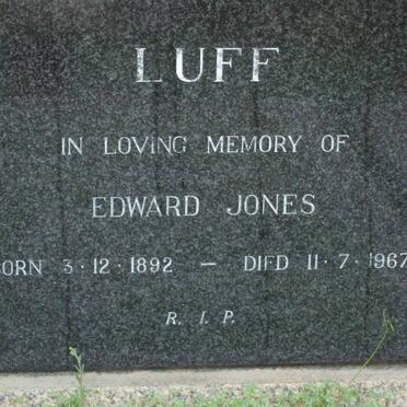 LUFF Edward Jones 1892-1967