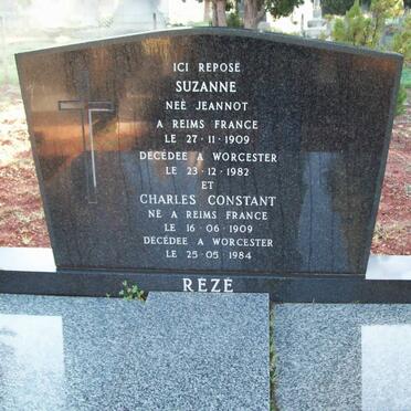 REZE Charles Constant 1909-1984 &amp; Suzanna JEANNOT 1909-1982