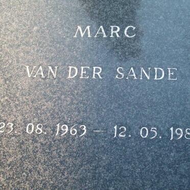 SANDE Marc, van der 1963-1988