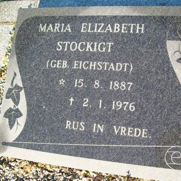 STOCKIGT Maria Elizabeth nee EICHSTADT 1887-1976