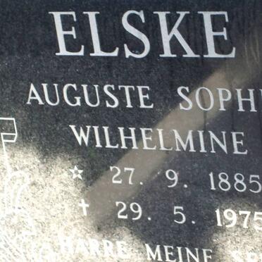 ELSKE Auguste Sophie Wilhelmine 1885-1975