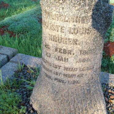 KRUGER Wilhelmine Auguste Louise 1888-1904