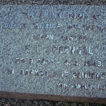 SPRENGEL F.E. 1893-1943