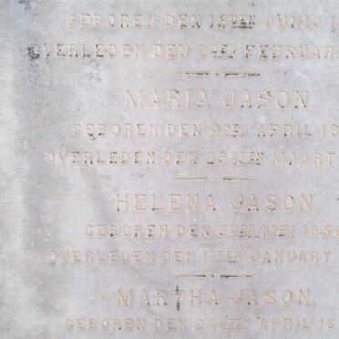 JASON Maria 1817-1876 :: JASON Helena  1856-1886