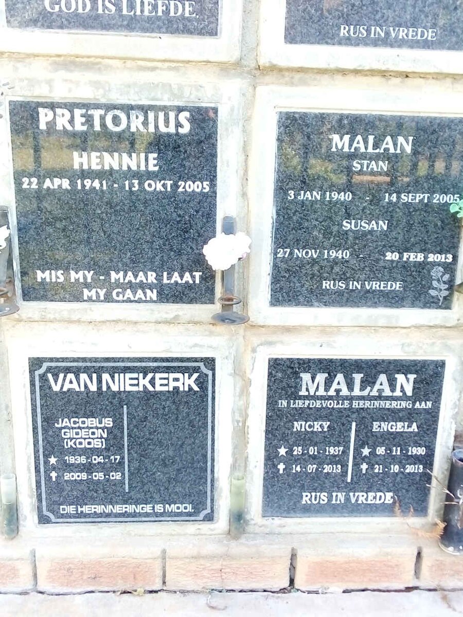 PRETORIUS :: MALAN :: VAN NIEKERK 