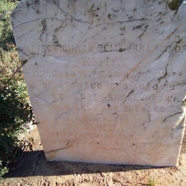 HEWITT  Emily -1885 :: HEWITT Vera -1885