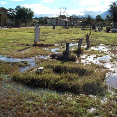 4. View of graves in the winter season
