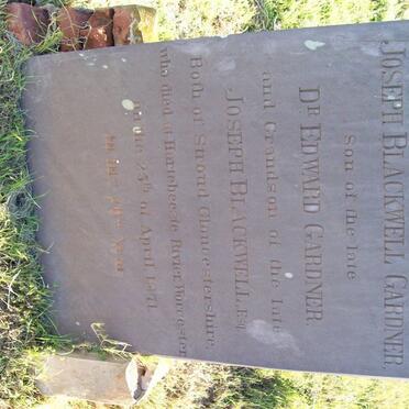 GARDNER Joseph Blackwell -1871