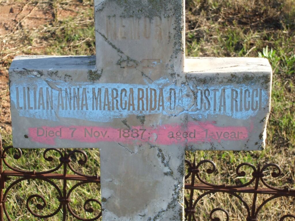 RICCI Lilian Anna Marcarida, da Costa -1887