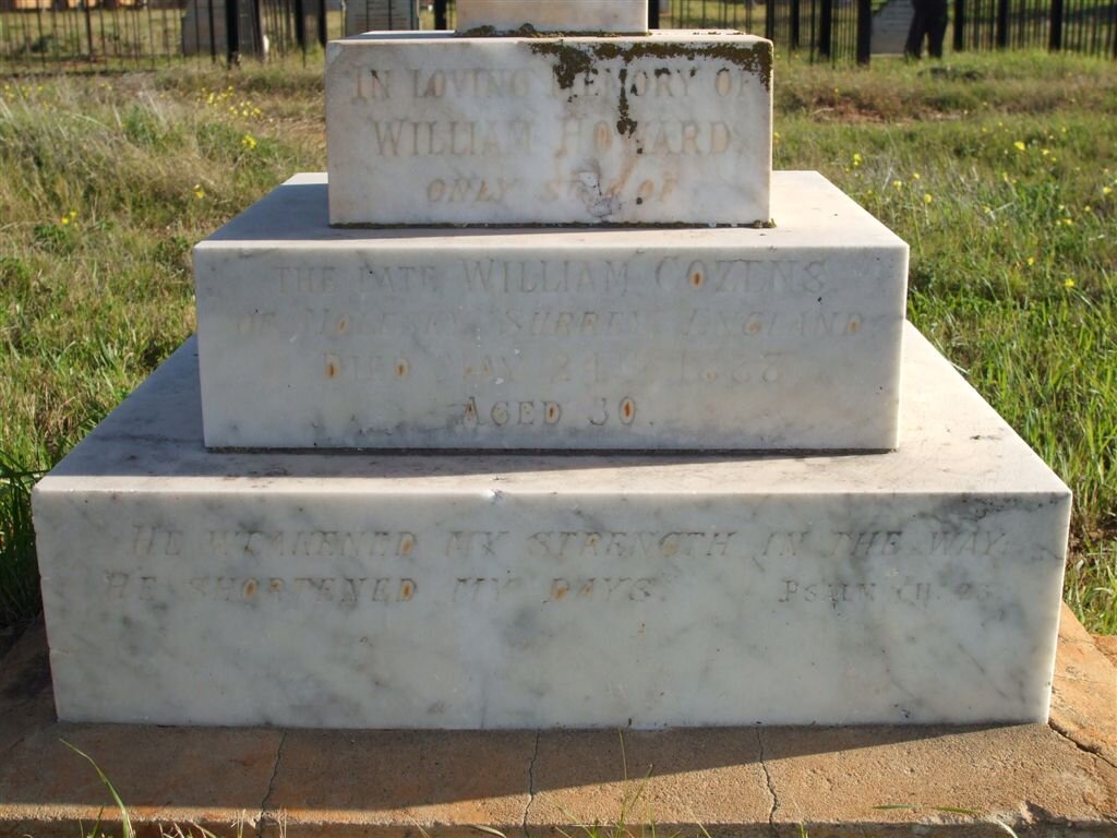 COZENS William Howard -1888