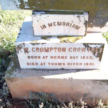 CROMPTON-CROWTHER  F.W. 1852-1891