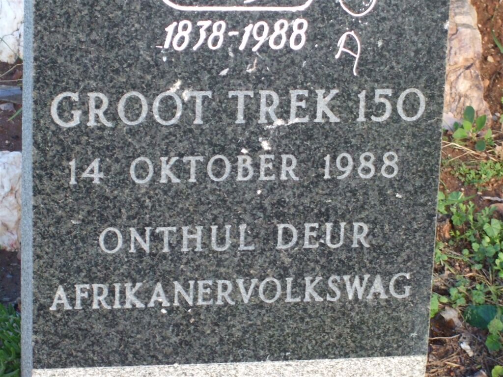 3. Groot Trek 150 jaar gedenksteen