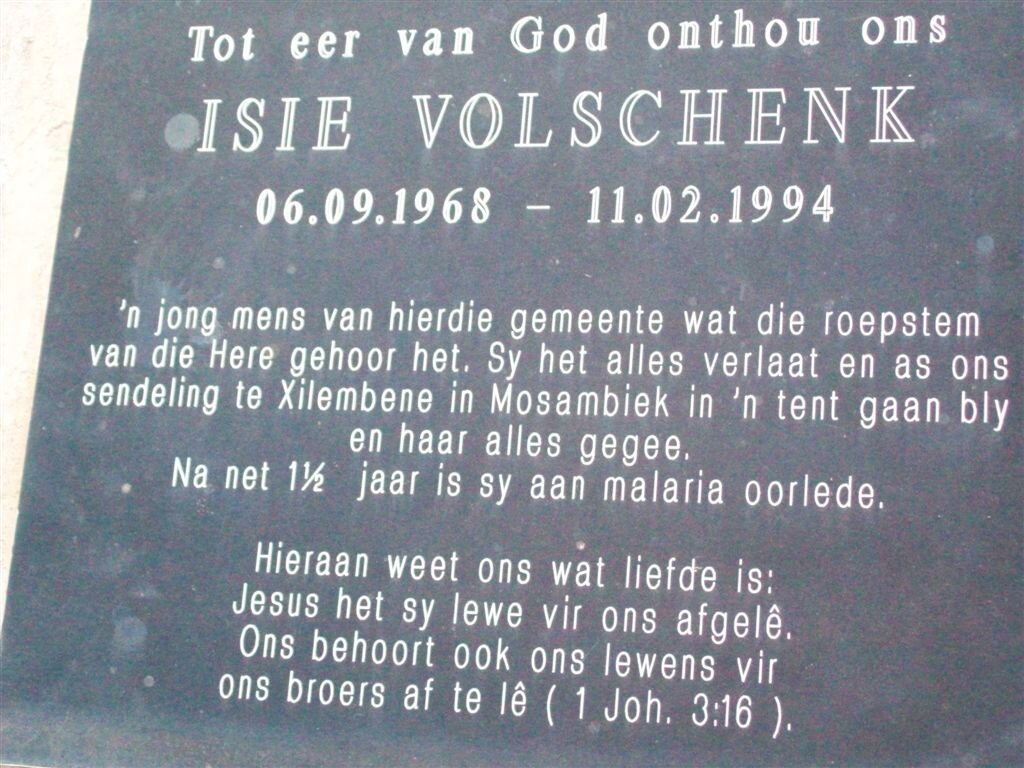 VOLSCHENK Isie 1968-1994