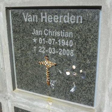 HEERDEN Jan Christian, van 1940-2008