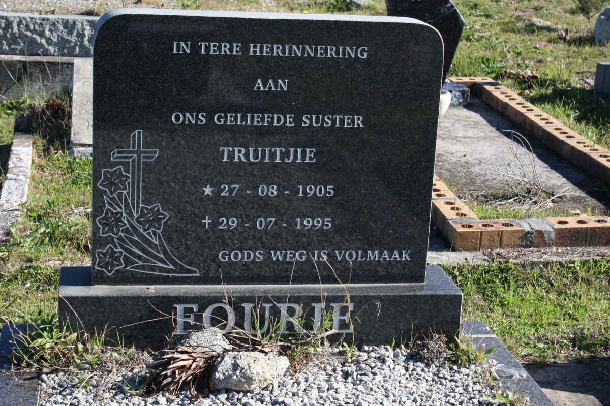 FOURIE Truitjie 1905-1995